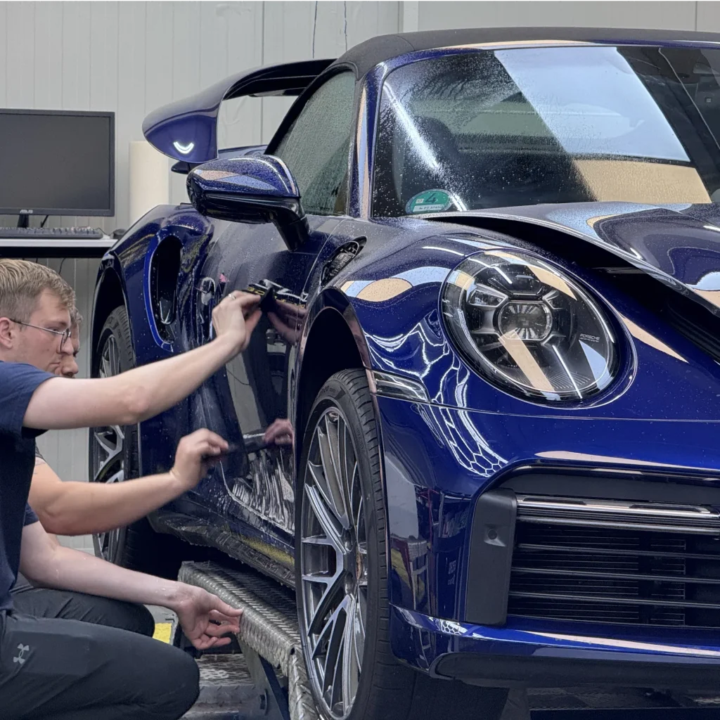 Porsche 911 Turbo Folgerung steinschlagschutzfolie München kosten
